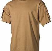 Armádní triko s ramenními kapsami